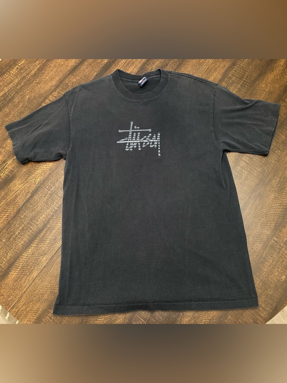 Vintage Stussy 1990s Single Stitch Men’s Graphic T-shirt-Size Large
